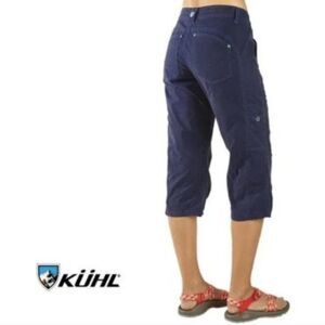 KUHL Free Range Capri Crop Style #6288 Blue Hiking Pants Woman's 18S